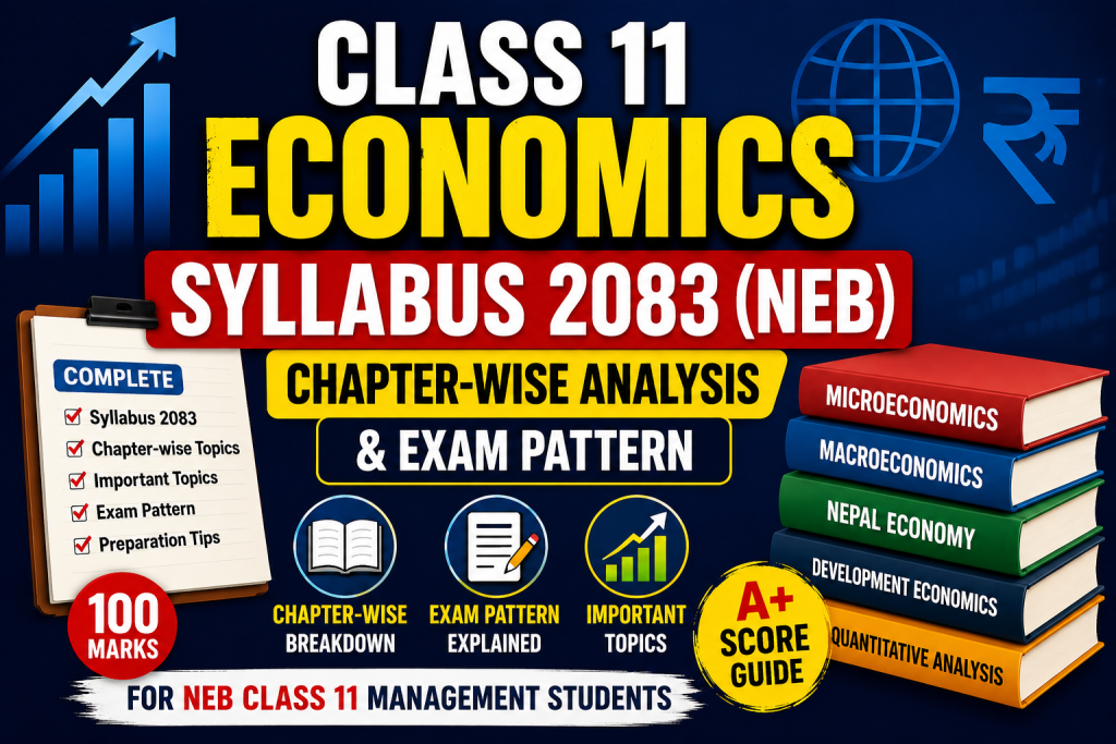 Class 11 Economics Syllabus 2083 (NEB) 22 class 11 economics note